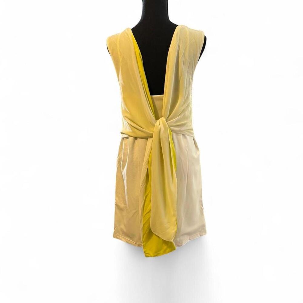 Lucy & Co. lime green and white, gorgeous tie back dress Size Large - Picture 5 of 7